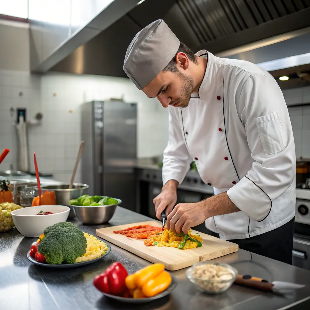 Chef preparing a national dish